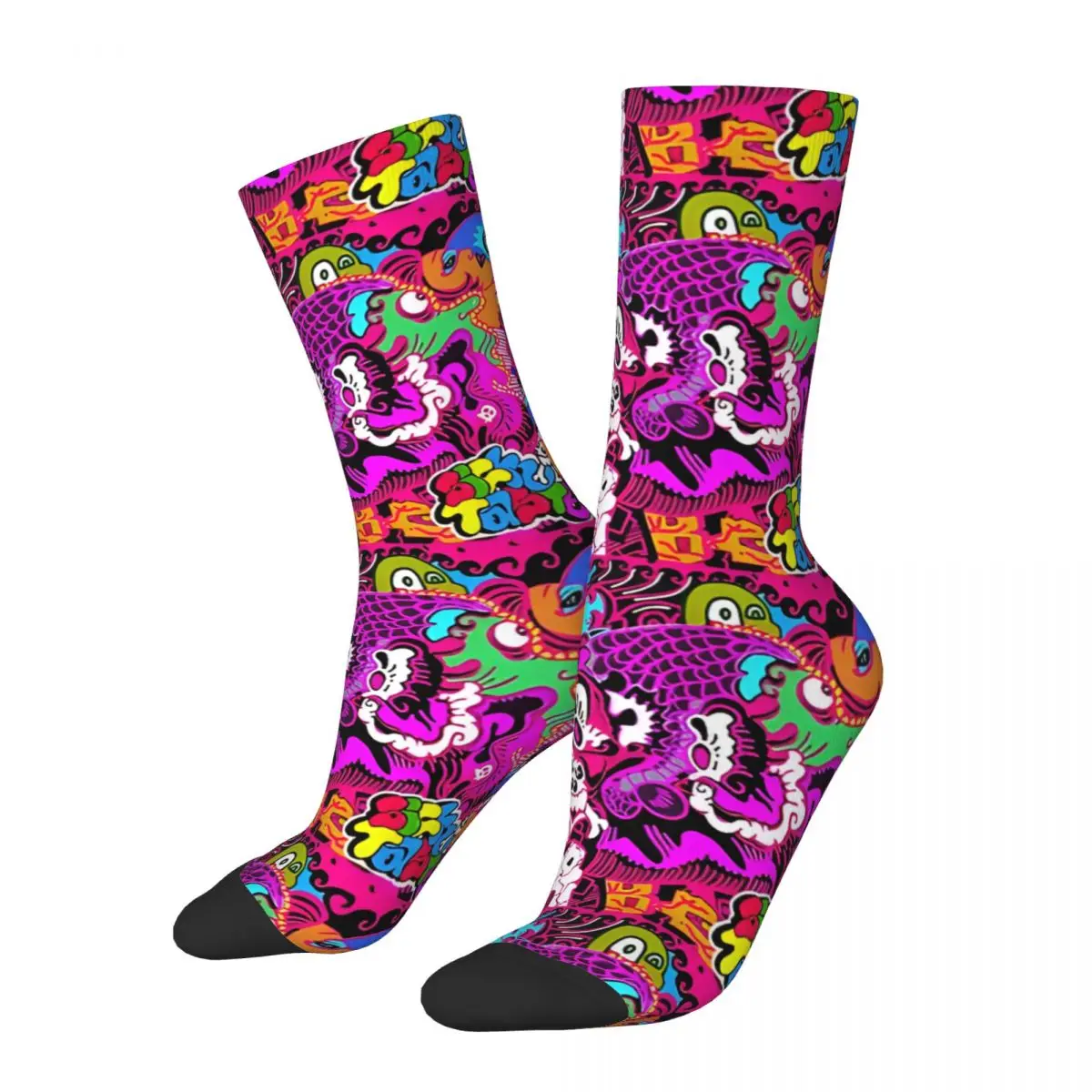 Sick Taste Graffiti Socks Male Mens Women Autumn Stockings Printed