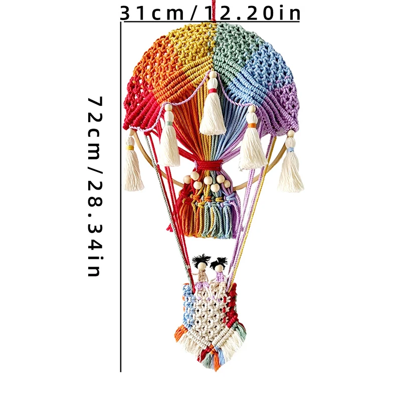 Креативный воздушный шар, настенный гобелен ручной работы, украшение стены в богемном стиле, украшение для дома, фон для комнаты