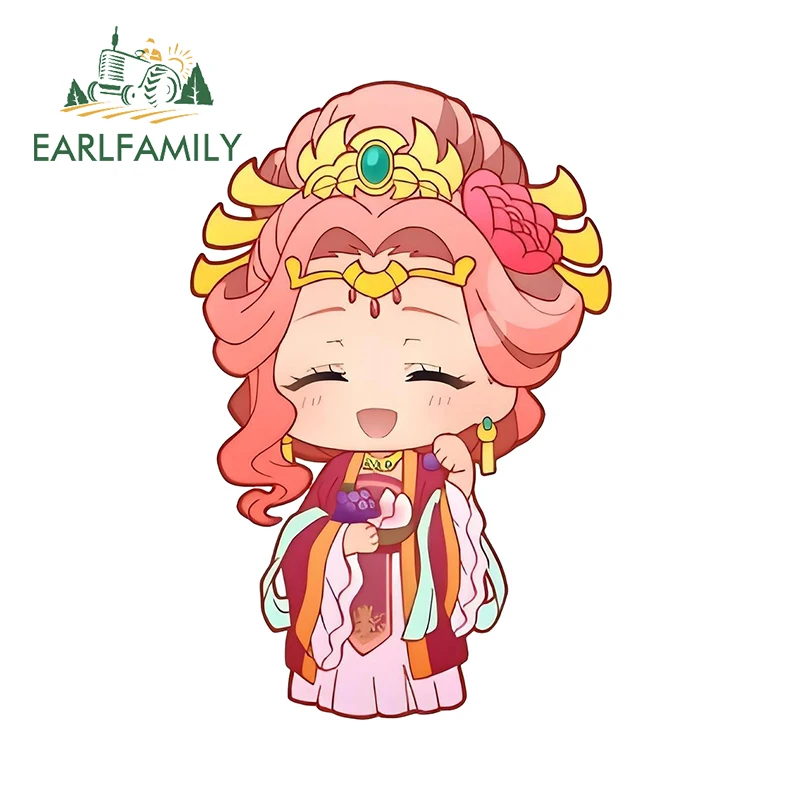 EARLFAMILY Adorable Maomao Gyokuyou Anime Car Stickers Amusing Laptop Skateboard Decal Creative Artistic Waterproof Car Goods