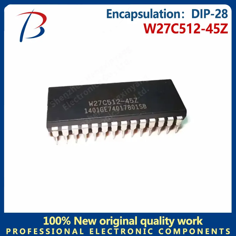 1PCS/5PCS/10PCS/50PCS W27C512-45Z W27C512-45 W27C512 IC EEPROM 512KBIT PARALLEL DIP-28 Chip