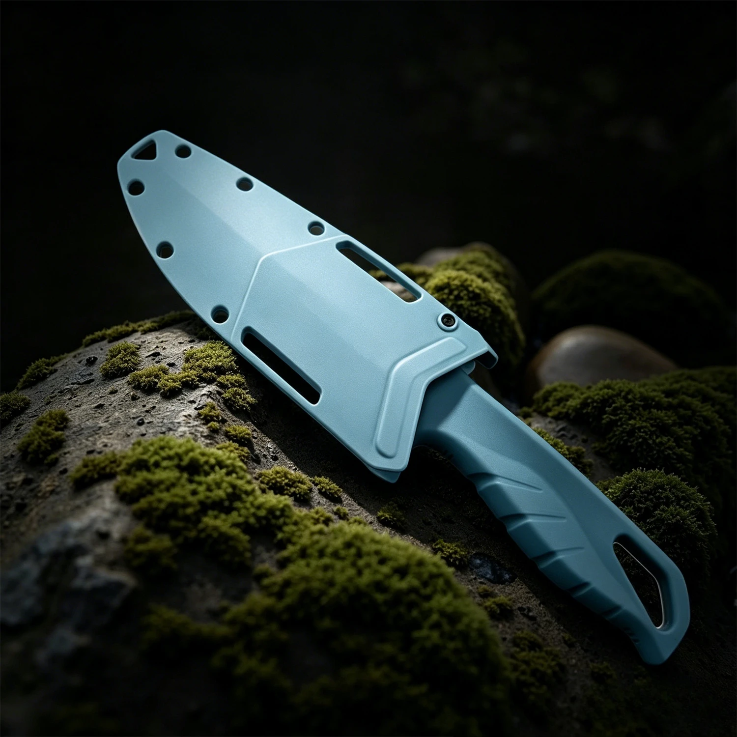 Undercurrent 18040 All-Round Fixed-Blade Knife – D2 Steel, Nylon-Fiber Handle, Protective Sheath – Portable Outdoor Tool