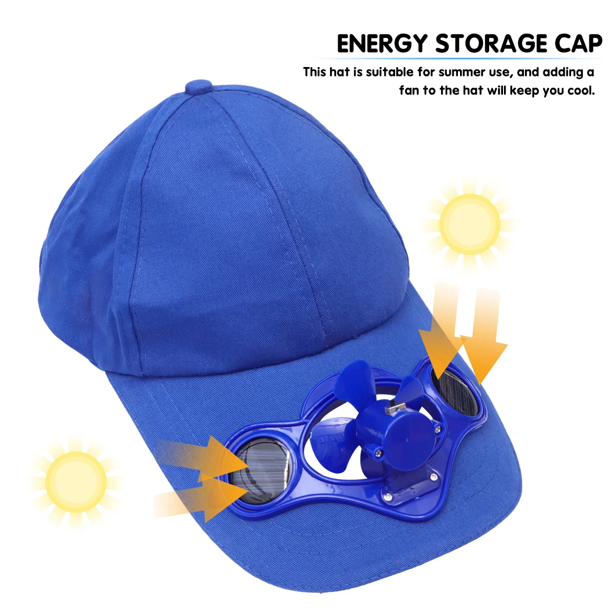 

Fan Hat Children Cap Storage White Sun Block Hat for Kids with Built-in Fan Cool Chic Cotton Material