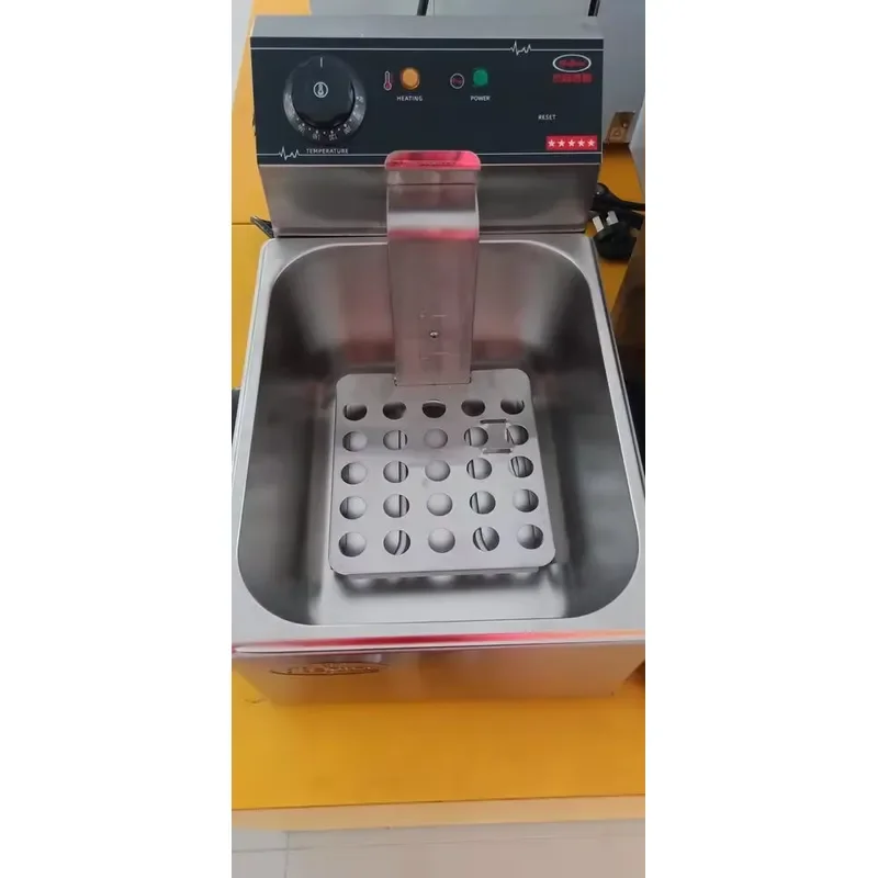 DF-685 9KW Electric Deep Fryer 14L Stainless Steel Double Tank Desktop Commercial Kitchen Equipment Independent Control CE