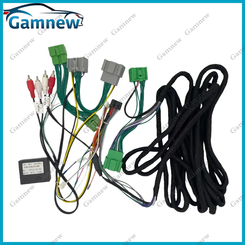 16Pin Car Stereo Wire Harness Power Cable With Canbus Box Decoder For Volvo S40 C30 C70 2006-2012