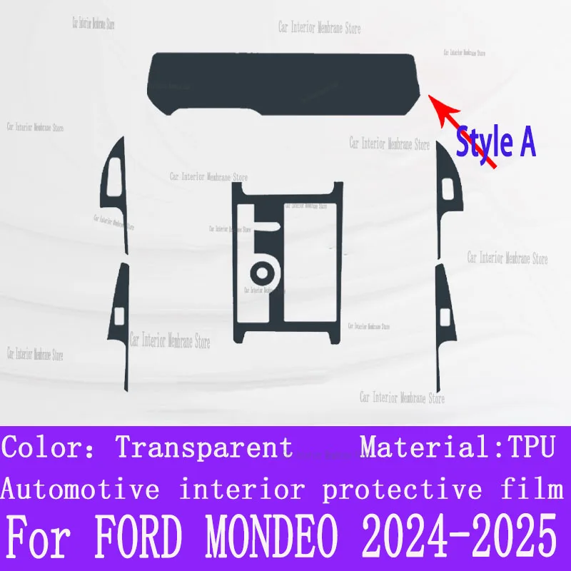 

Для FORD MONDEO 2024-2025 автомобильная панель коробки передач, пленка для приборной панели, защитная наклейка, внутренняя пленка против царапин, аксессуары