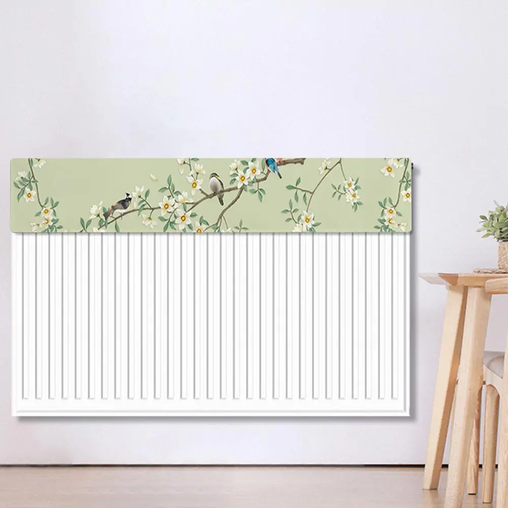 1pc Radiator Dust Cover Chinese-Style Breathable Radiator Cover Dust-Proof Velvet Half-Wrapper Home Decor Supplies
