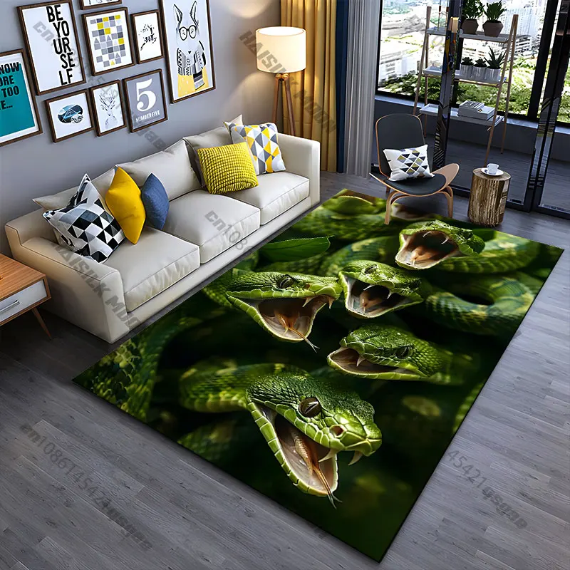 Angry venomous snakes coiled carpet Yoga living room room decor children's crawling mat doormat area rug games mat