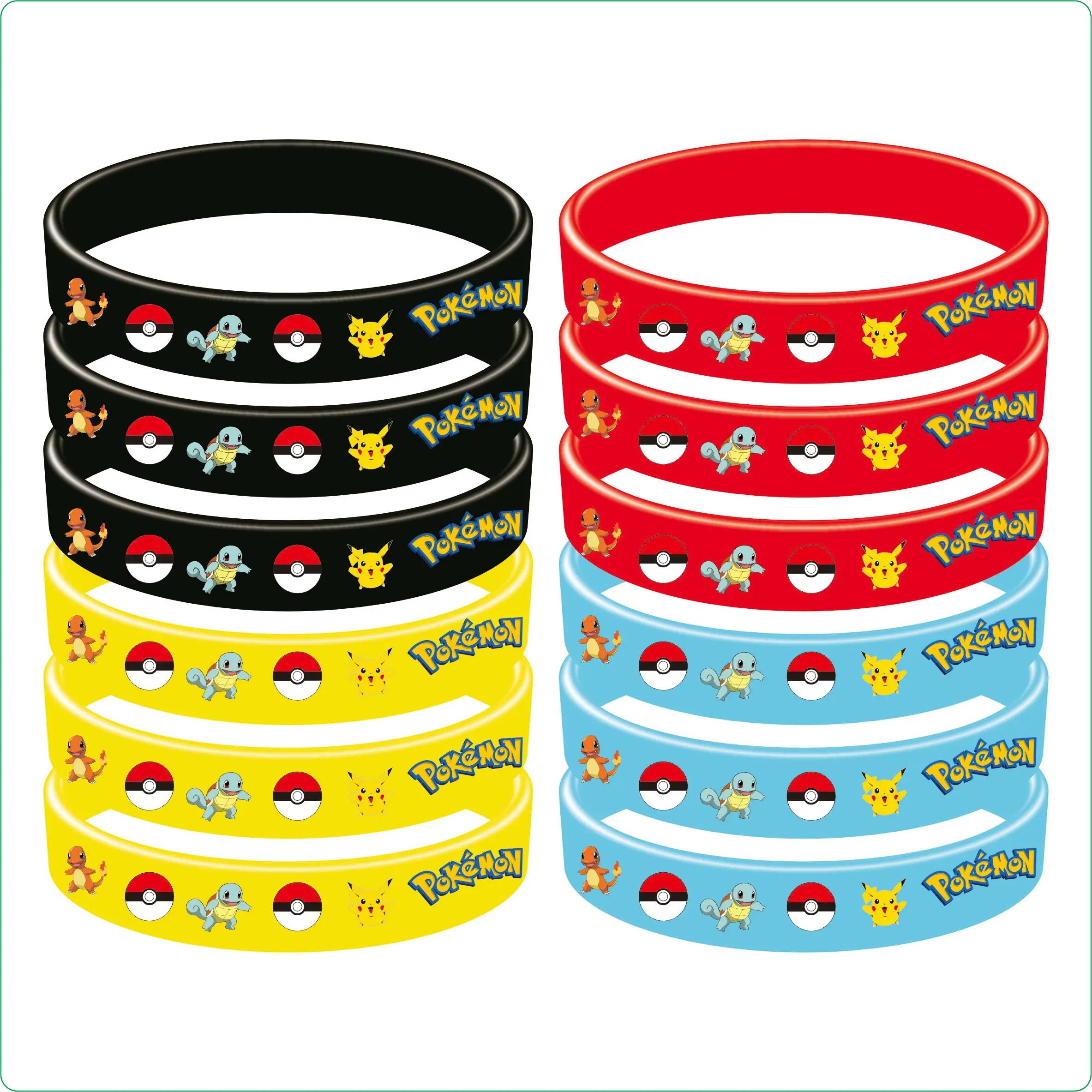 Pokemon Pikachu Verjaardagsfeestje Gunsten Geschenken Slap Armbanden Stempels Tatoeages Stickers Goodie Bag Fillers Feestartikelen Decoratie