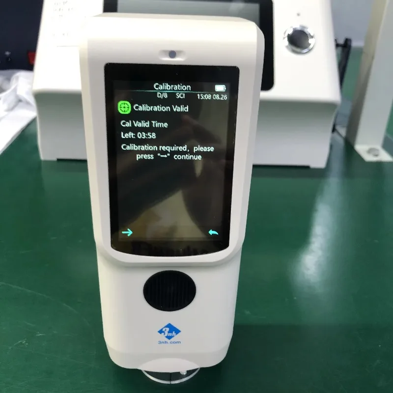 3nh Ts7010 مقياس الطيف الضوئي الرقمي تحليل الألوان لأداة قياس الألوان لاختبار الورق والبلاستيك