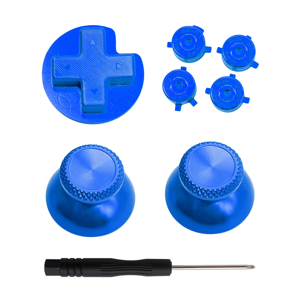 Varas de metal polegar para nintendo switch pro controlador de metal substituição abxy gatilho botões para interruptor pro