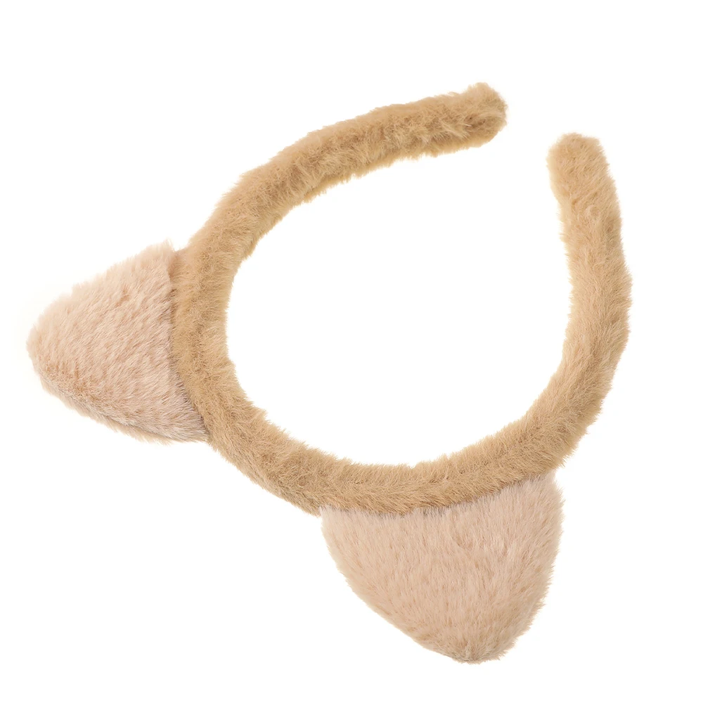 Plush cat ears Hairbands For Women Solid Color Cute Headband Hair Hoop Hair Bands Headdress Hair Accessories image 4