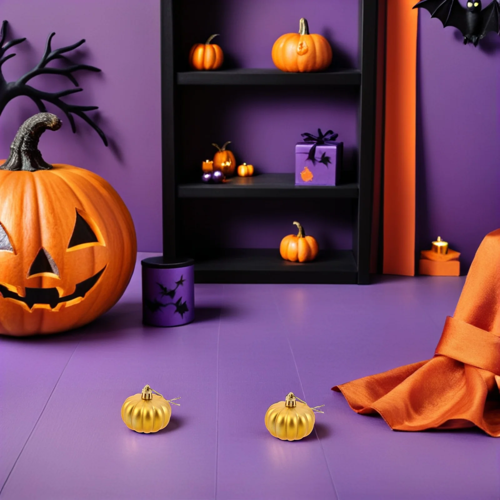 

24Pcs Hanging Seasonal Decoration Simulated Pumpkin Ornament Christmas Tree Hangings Indoor Outdoor Versatility