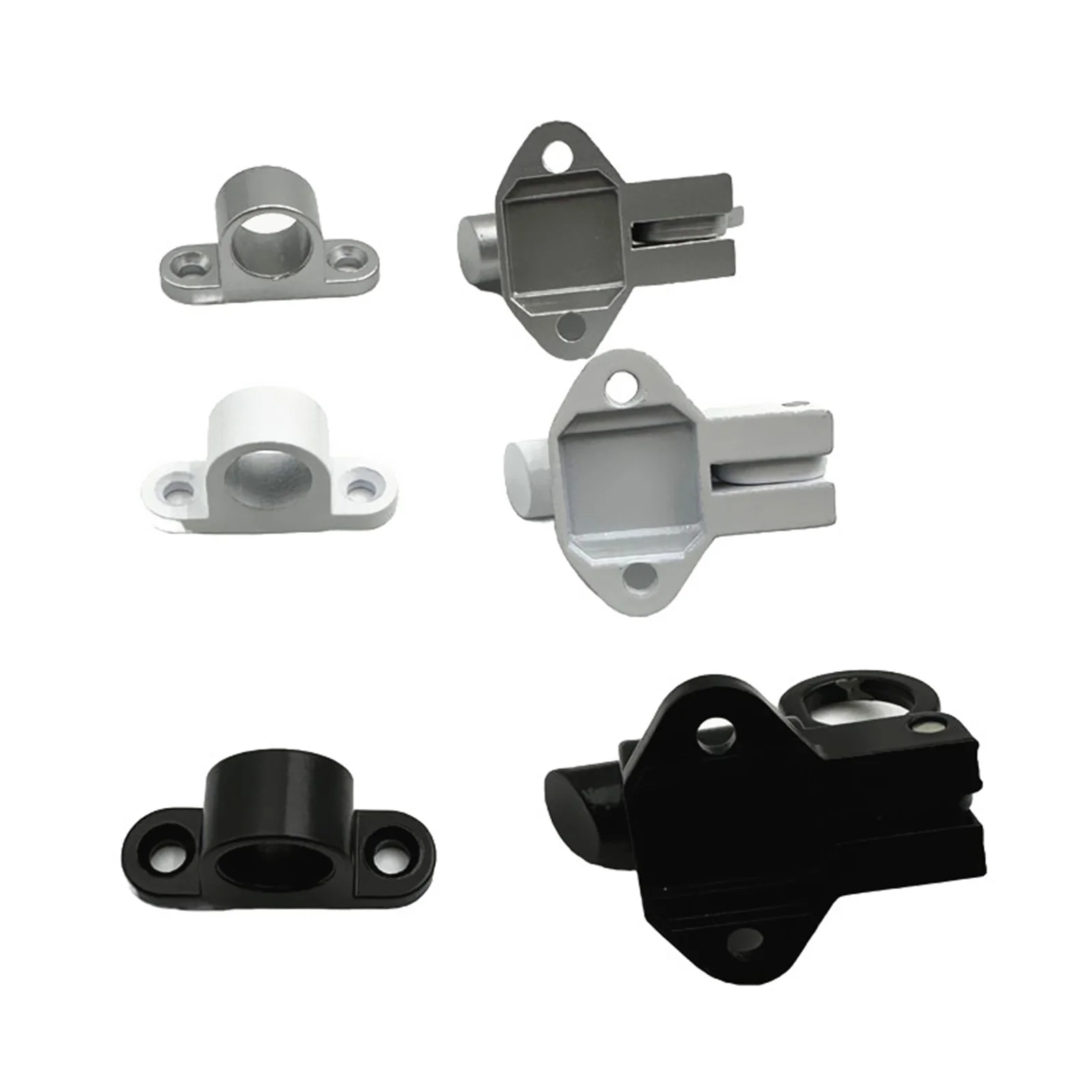 

Aluminum Alloy Bolt Lock White/Gray Window Gate Security Pull Ring Spring Bounce Door Bolt Automatic Latch Lock Door Hardware
