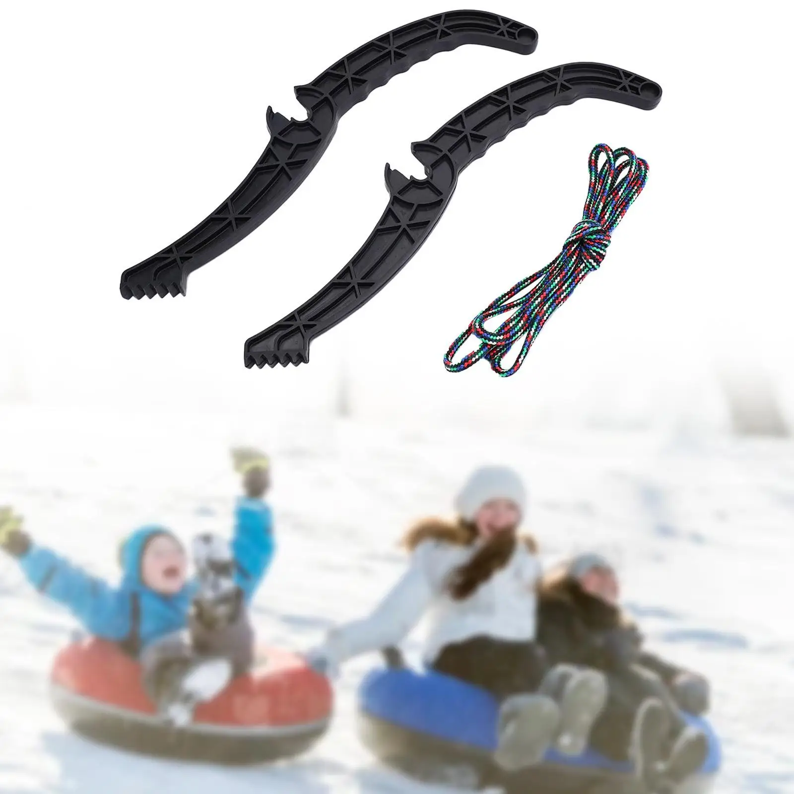 

1 Pair Ski Sleds Brake Pads Non Slip Ski Brake Pads Handle Features Plastic Winter Adventures Crafted for Slide Outdoor Sports