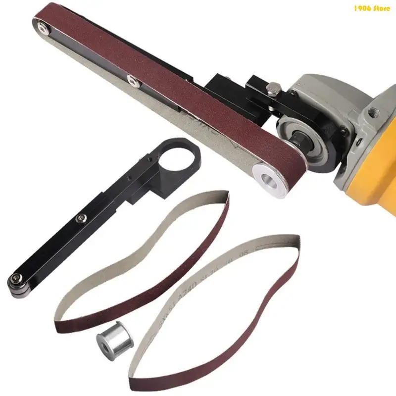 U1JB Electric Belt Grinder Air Belt Sander Attachment Sander Sanding Belt Adapter Grinder Modified Sand Belt Machine