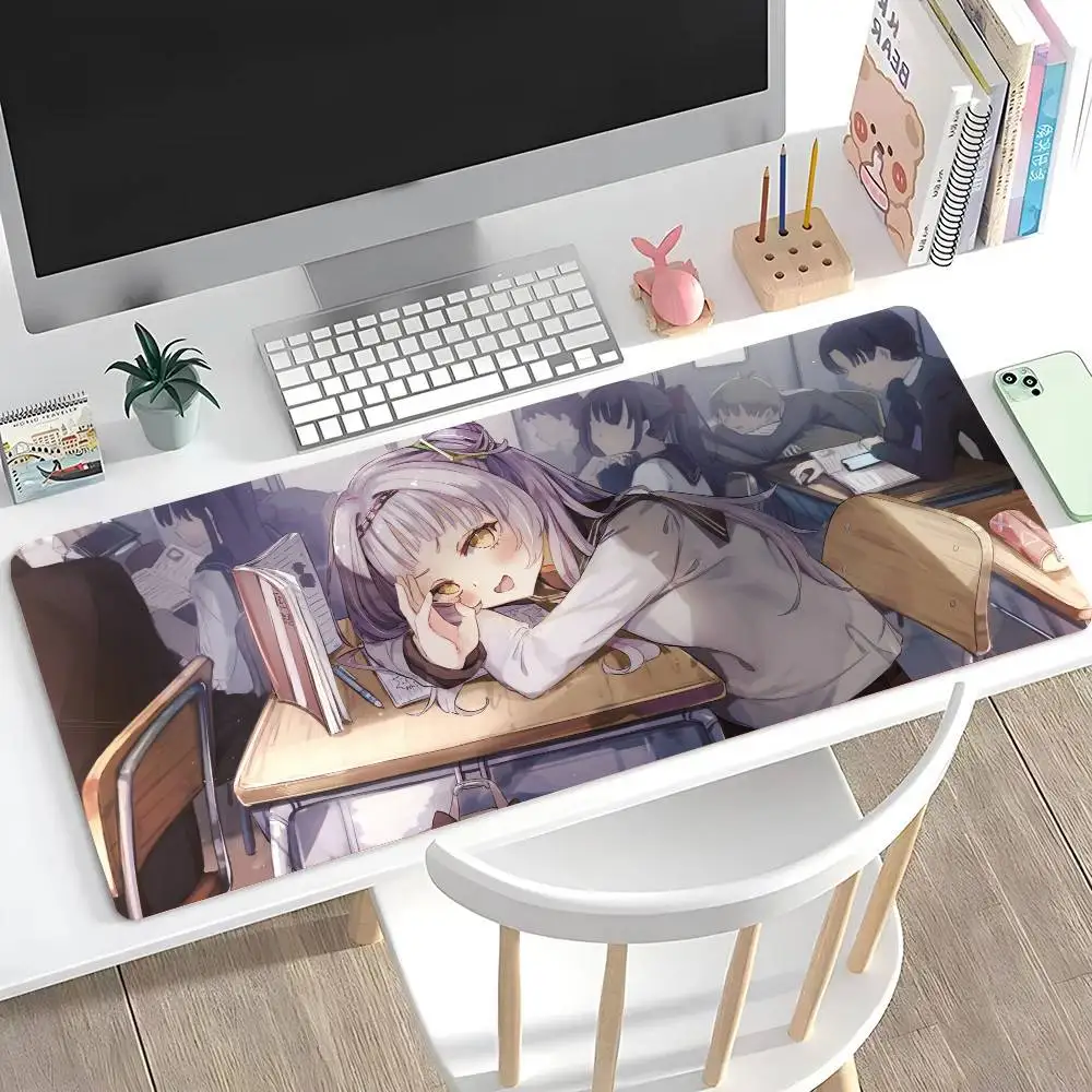 Murasaki Shion Anime H-hololive Mousepad Non-slip Suitable For Office Computers Laptops E-sports Game Desk Mats XXL Keyboard