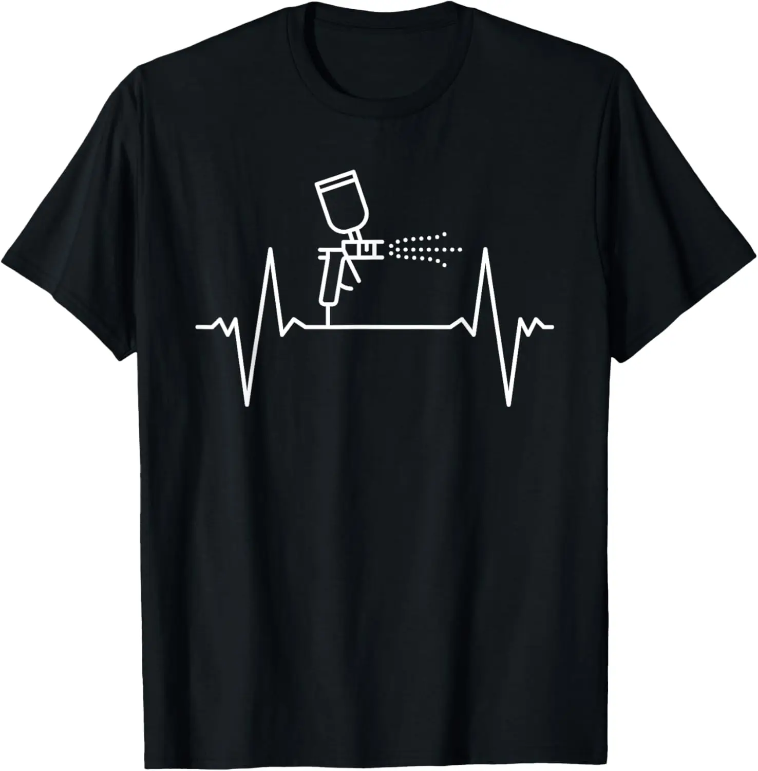 Spray Gun Heartbeat EKG - for Automotive or Car Painter T-Shirt