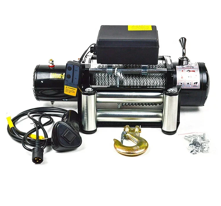 Electric winch 12000lbs winch 12v 5ton electric cable pulling winch