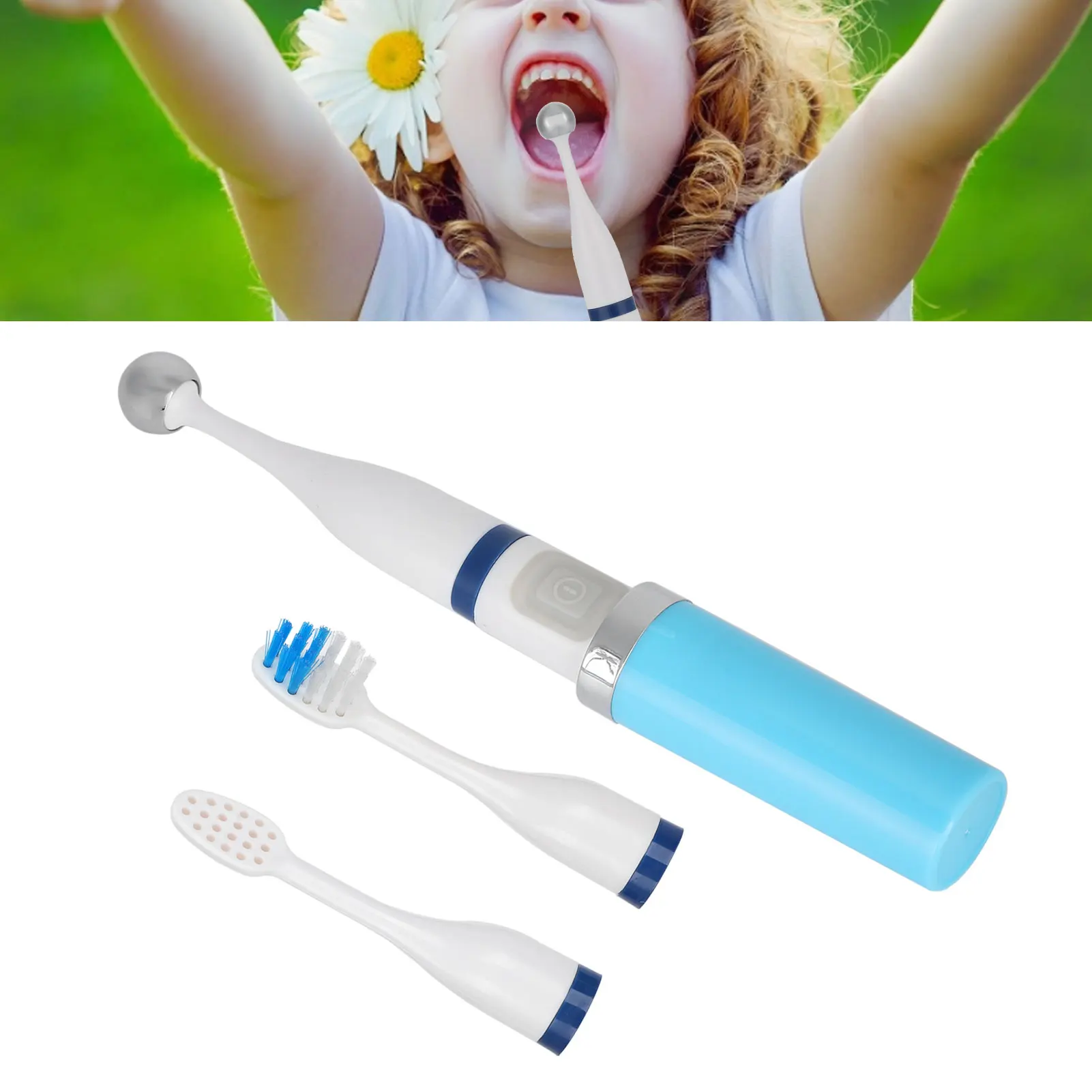 Three Heads Electric Tongue Muscle Training Recovery Device Tongue Mouth Muscle Training Tools Massage Oral Points Toothbrush