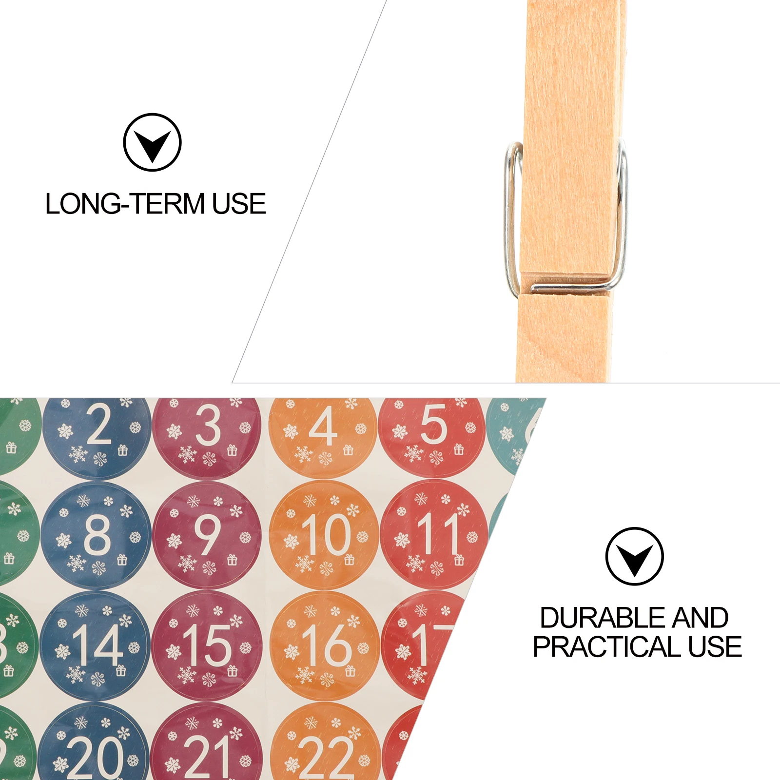 

NOLITOY Christmas Advent Calendar Bag 24 Day Countdown Cloth Sack for Kids Xmas Gifts Jewelry Presents Santa Container