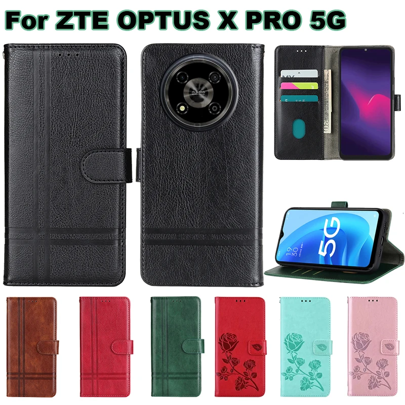 Magnetic Phone Case For ZTE OPTUS X Pro 5G чехол Leather Coque Book Stand Walllet Cover For Fundas para ZTE OPTUS X Pro 5G чехол