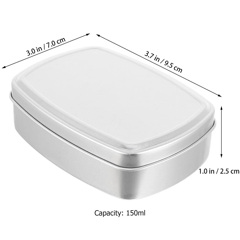 Aluminum Box Storage Cans Tins Sponge Holder Soap Bar Container Candy Dispenser Suitcase Boxes for Homemade