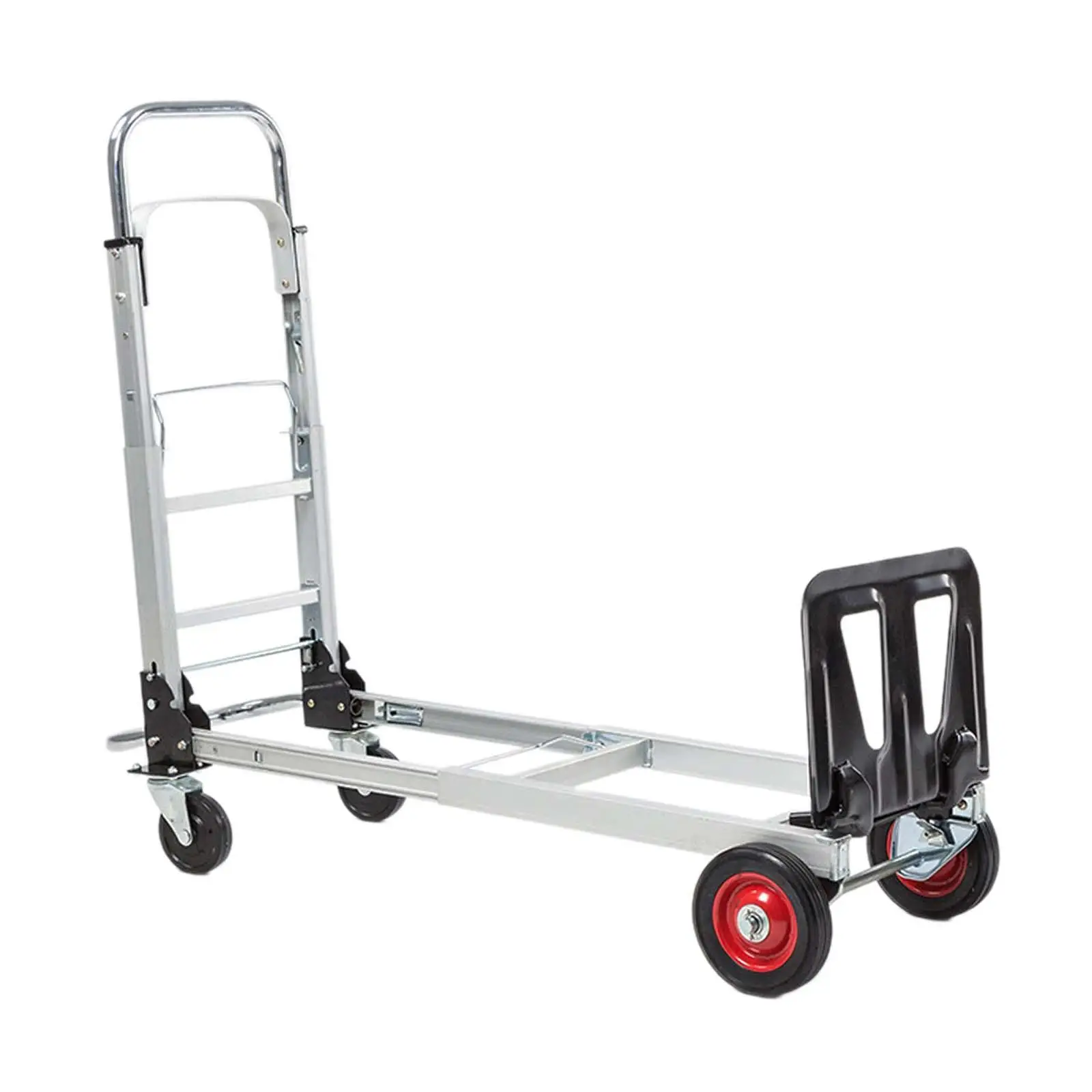 Folding Hand Truck Utility Cart Portable Sturdy Space Saving Trolley Heavy Duty