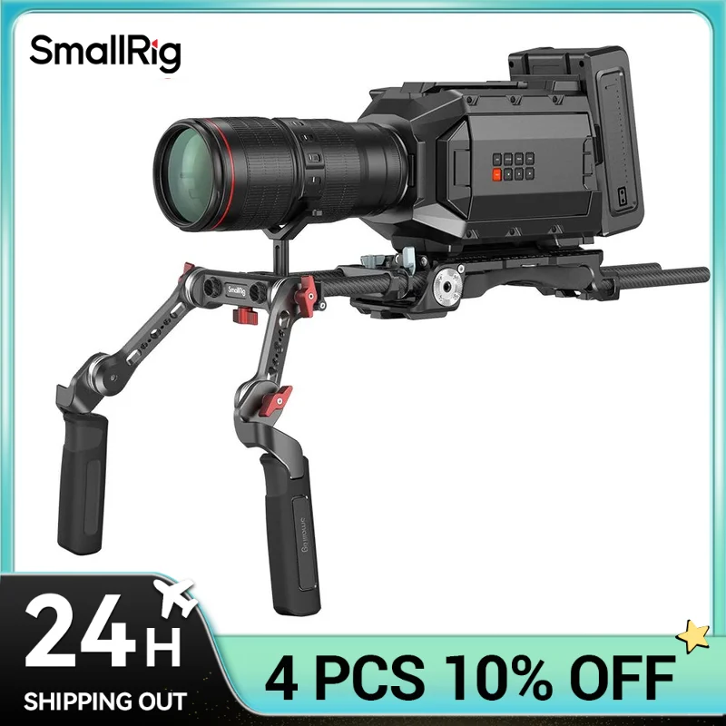 SmallRig Universal Standard Arri Rosette Shoulder Double Handle Rubber can rotate 360° 2784