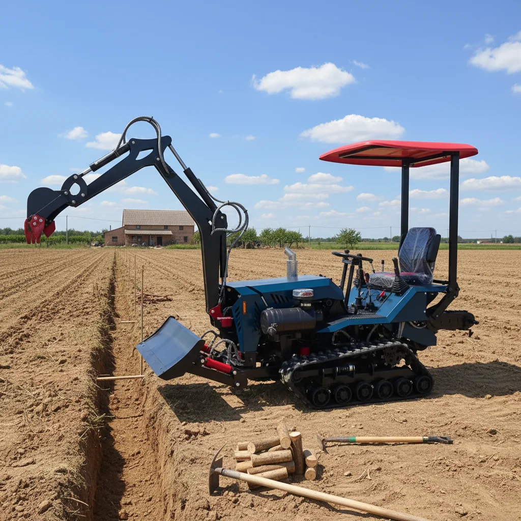 

Customize 2026 New Design Mini Crawler Tractor For Garden Park Farm Grass Land Working