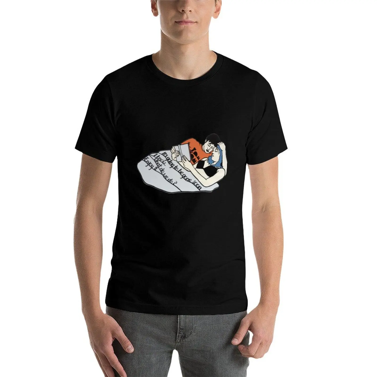 

Eternal Sunshine of the Spotless Mind Jim Carrey Kate Winslet Drawing T-Shirt t shirts for man slim fit T-Shirt