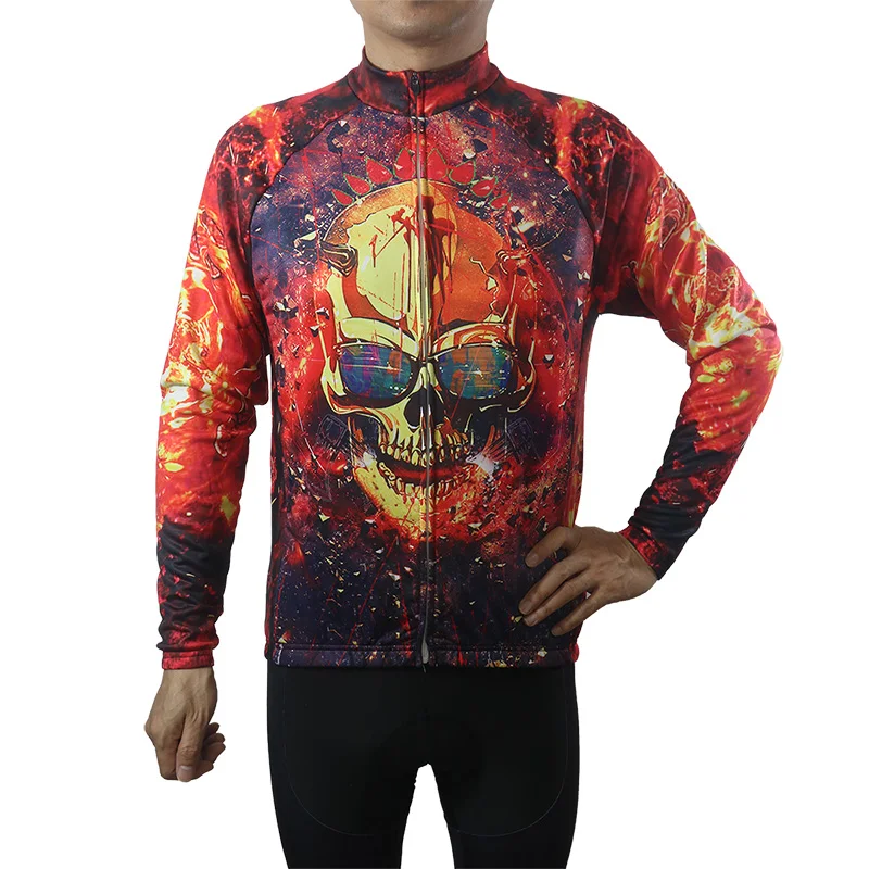 

Cycling Jersey Skull, Motocross Bike, XCO Sleeve, Mx Cycling Clothes, MTB Road Long Gear, Race Pro Cup Bicycle Dirt, Rider