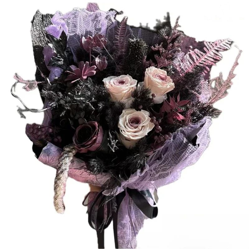 

Original Starry Sky Marble Ebony Purple Sauce Eternal High-end Valentine's Day