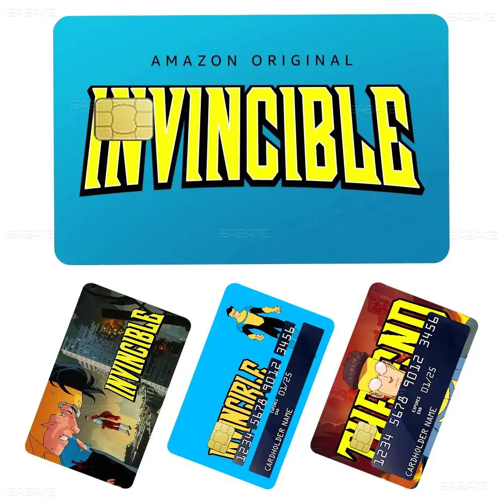 I-Invincible Anime 100% رائجة البيع Amine الائتمان الخصم البنك بطاقة حافلة بطاقة فيلم الجلد ملصق #1