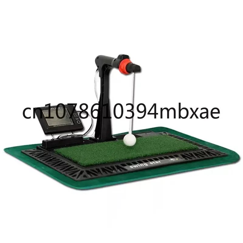 

Indoor Digital Swing Practice Golf Swing Exerciser Trainer with English Panel Digital Screen & Auxiliary Voice Elite