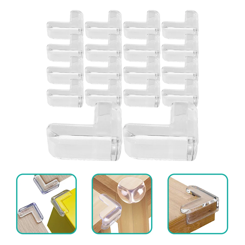 18 Pcs Thickened Protective Corner Bumpers Baby Protector Guards Table Protectors for Pvc Child Proof Covers Safety Furniture