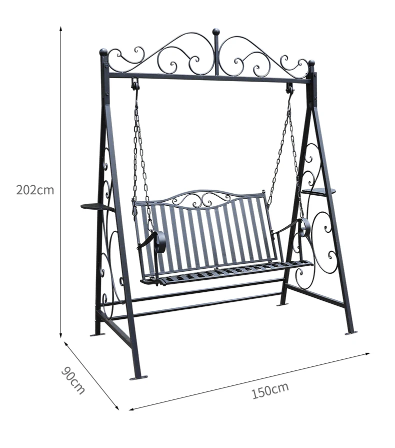 European Hanging Chair Rocking Chair Outdoor Courtyard Double Swing Household Outdoor Leisure Balcony Garden Swing Chair
