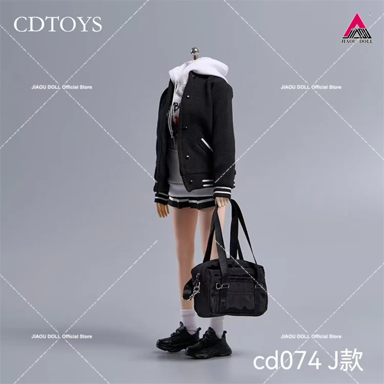 2024 Q4 cdtoys cd074 1/6 Baseball Hoodie Sweatshirt Pleated Skirt Clothes Model for 12'' Female Soldier Action Figure Body Doll