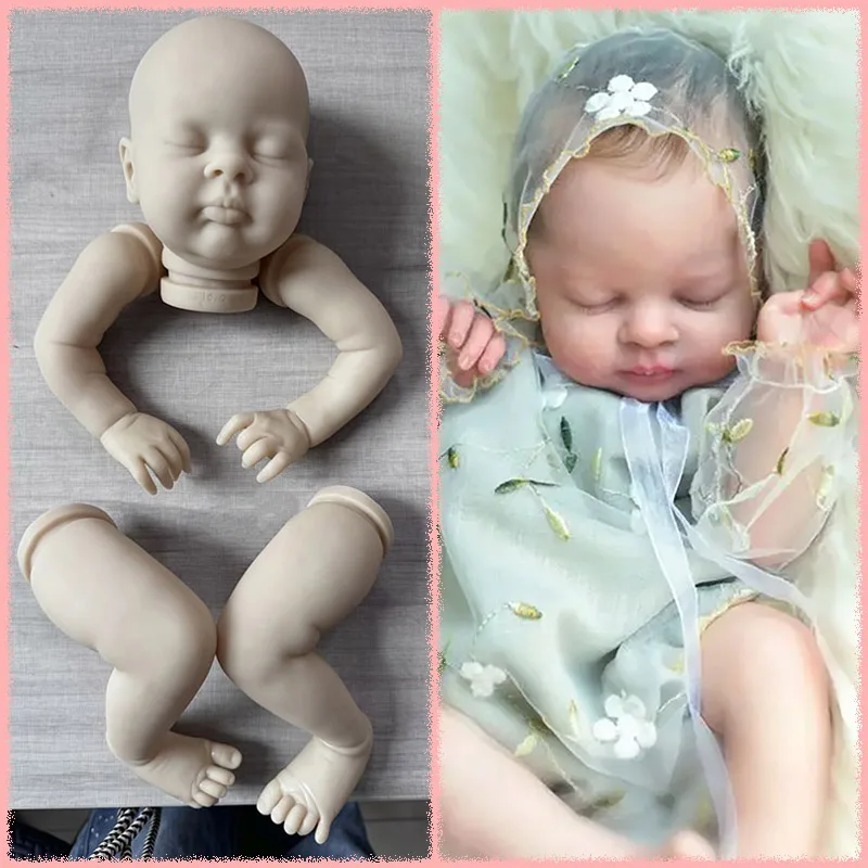 

New Popular Arrival Esenia 18Inch Reborn Doll Kit Unfinished Unpainted Blank DIY Doll Parts With Cloth Body Collectible Art Doll