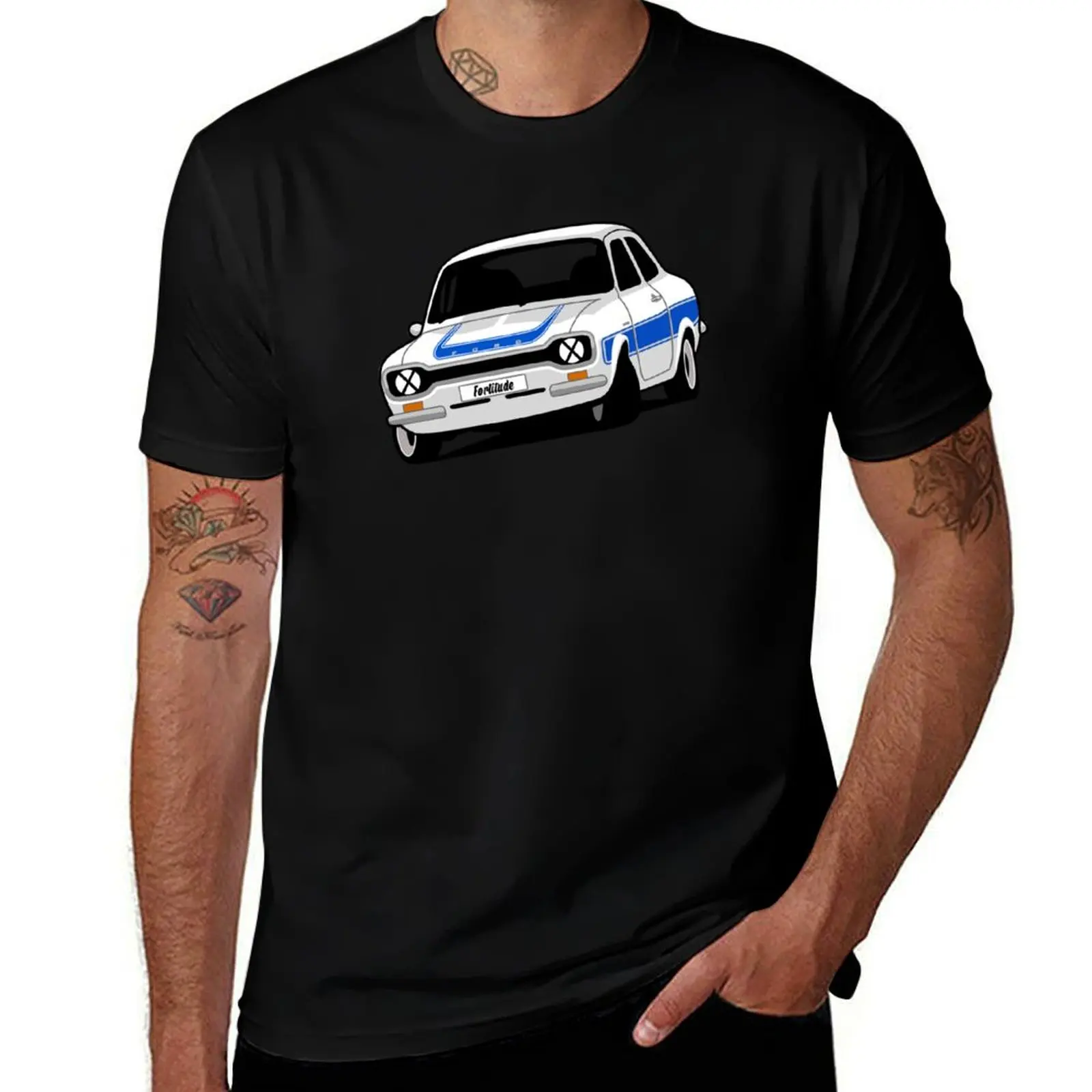 Ford Escort Mark 1 RS2000 T-Shirt blue archive summer shirt Louboutins sweat shirts, men