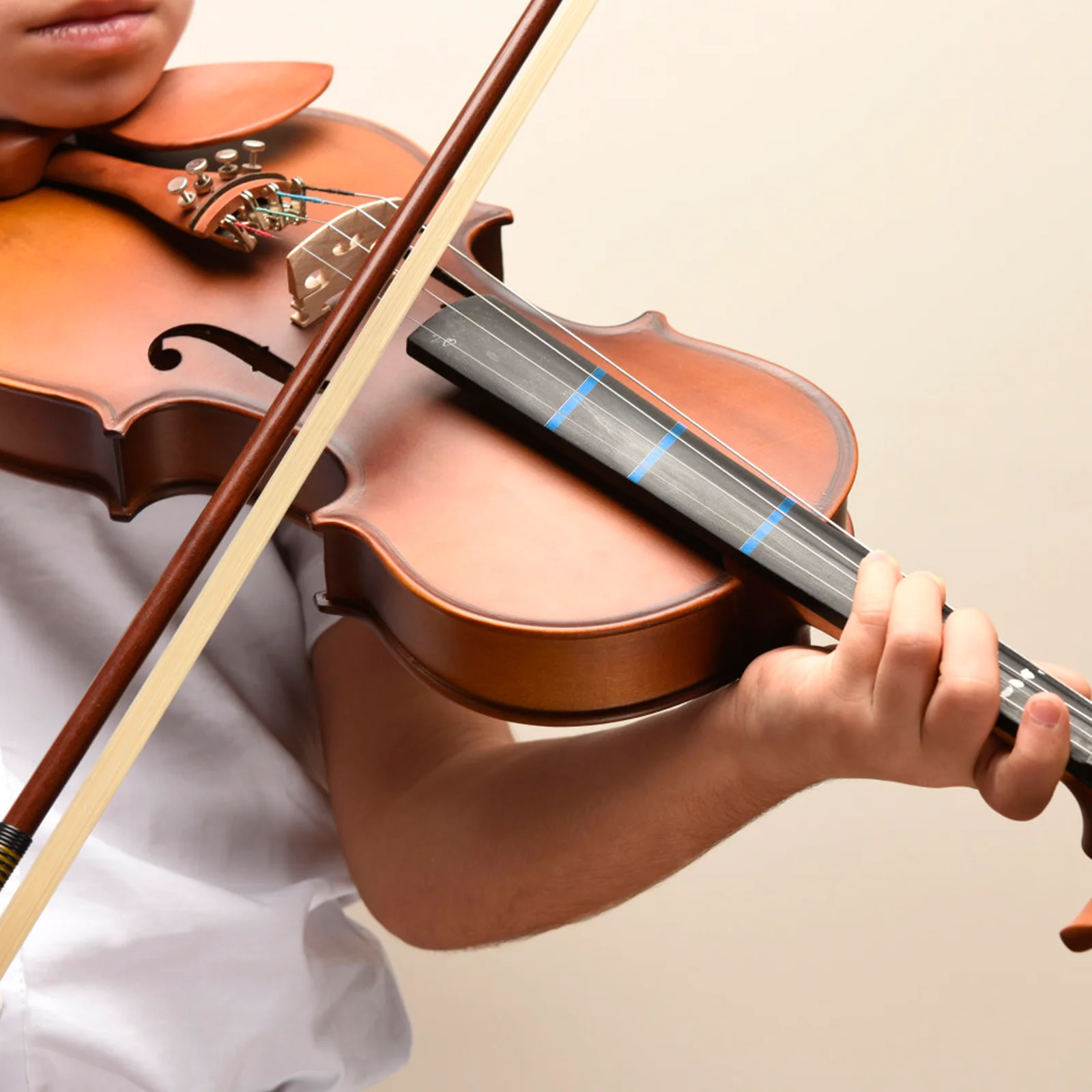 

3pcs Fingering Stickers Colored Violin Cello Tape PVC Labels Durable Supplies Scales Note Position Beginner Friendly Safe Easy