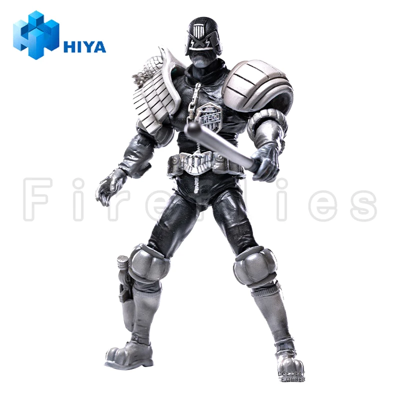 1/18 HIYA Action Figure Exquisite Mini Series Judge Dredd (Black & White) Anime Collection Model Toy