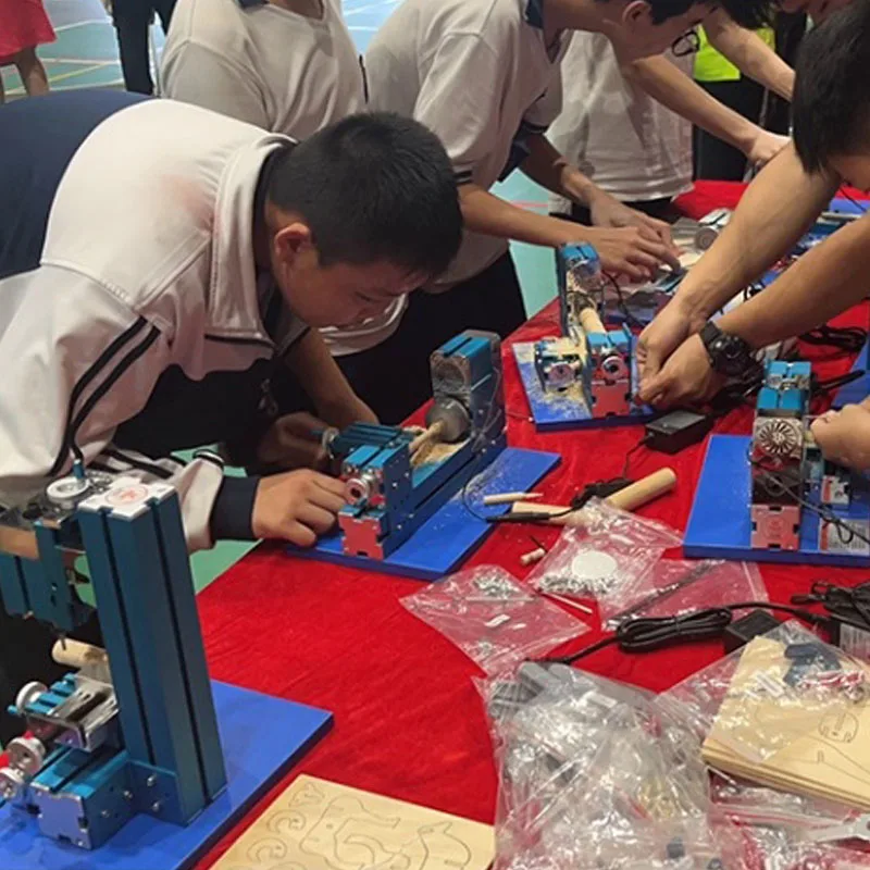 24 واط W103MA/B معدن صغير الخشب مخرطة آلة نموذج أداة النجارة أداة السلطة AC100 ~ 240 فولت لتقوم بها بنفسك الشخصية #4