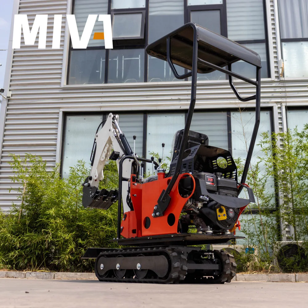 

China 1ton Mini Digger Hydraulic Micro Excavator Excavadora With CE Certification 0.8ton Small Digger Hammer Customized For Sale