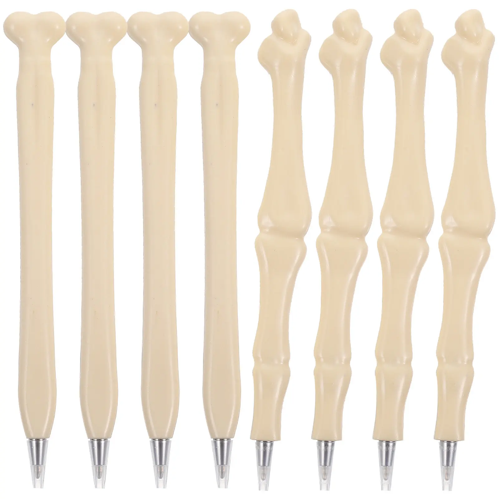 

8Pcs Bone Ballpoint Pens Creative Smooth Writing Party Decorative Realistic Bone Shape Pens Portable Office School Supplies