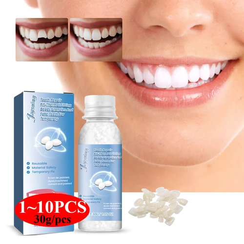30g reparación temporal de dientes dientes moldeables y huecos diente postizo adhesivo de Gel sólido herramienta de belleza de dientes postizos suministros dentales