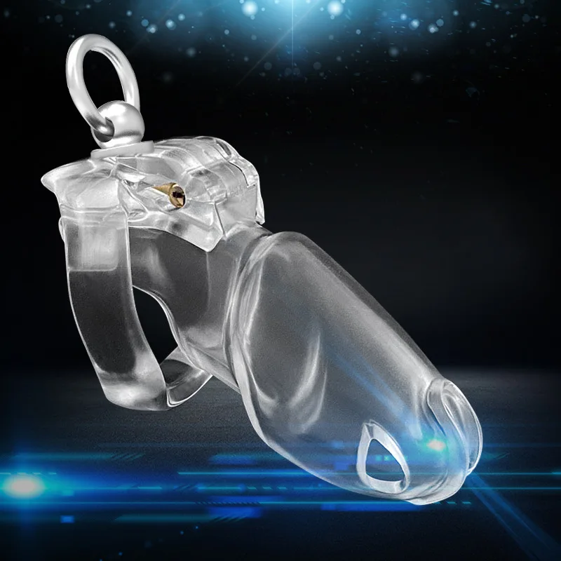 2022 New HT-V4 Male Resin Chastity Device With Binding Loop Ring, Cock Cage , Penis Ring, Cock Ring, Adult Game, Chastity Belt