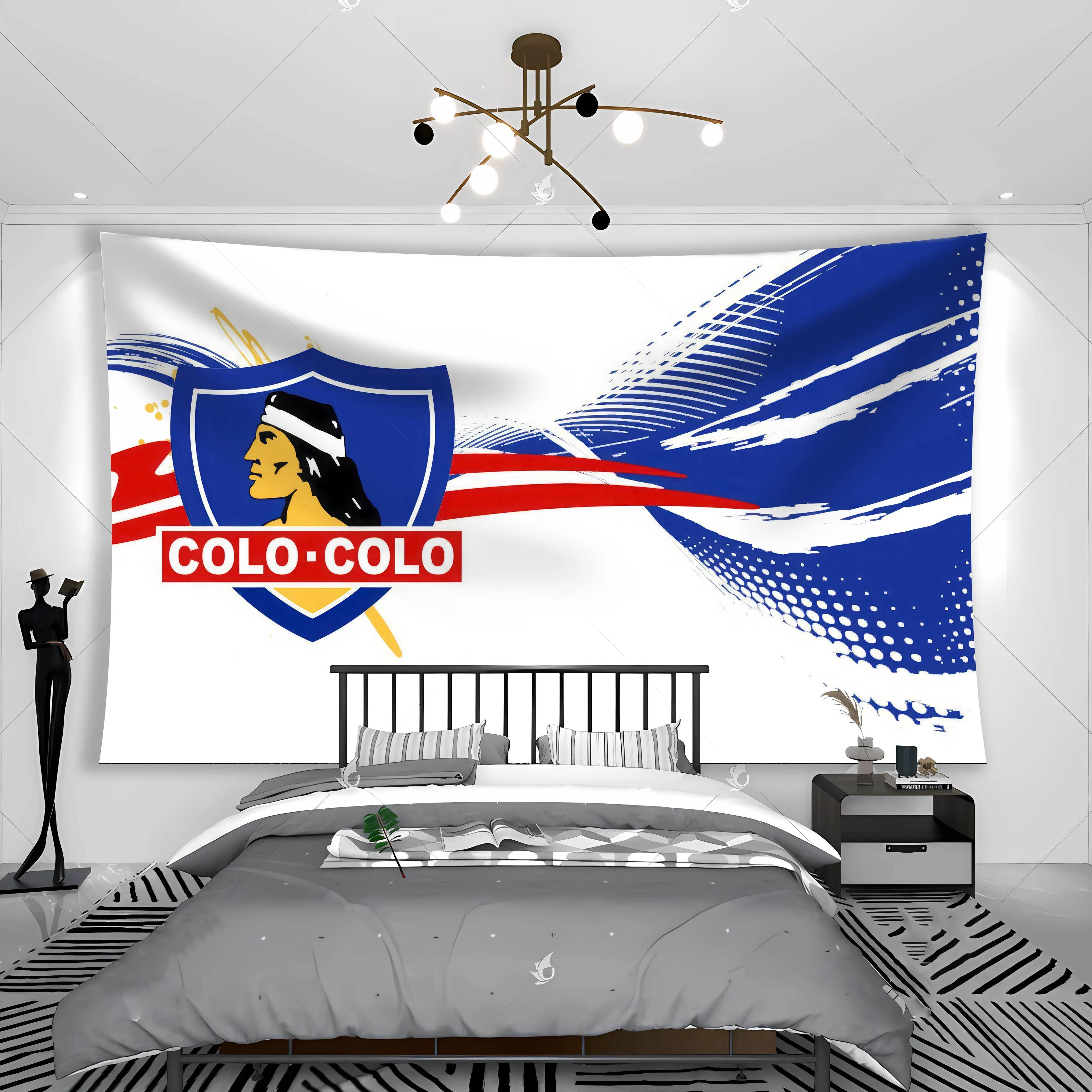 Chile Club Social Y Deportivo Colo-Colos Tapestry Banner Flag Garage Club Wall Hanging Decoration