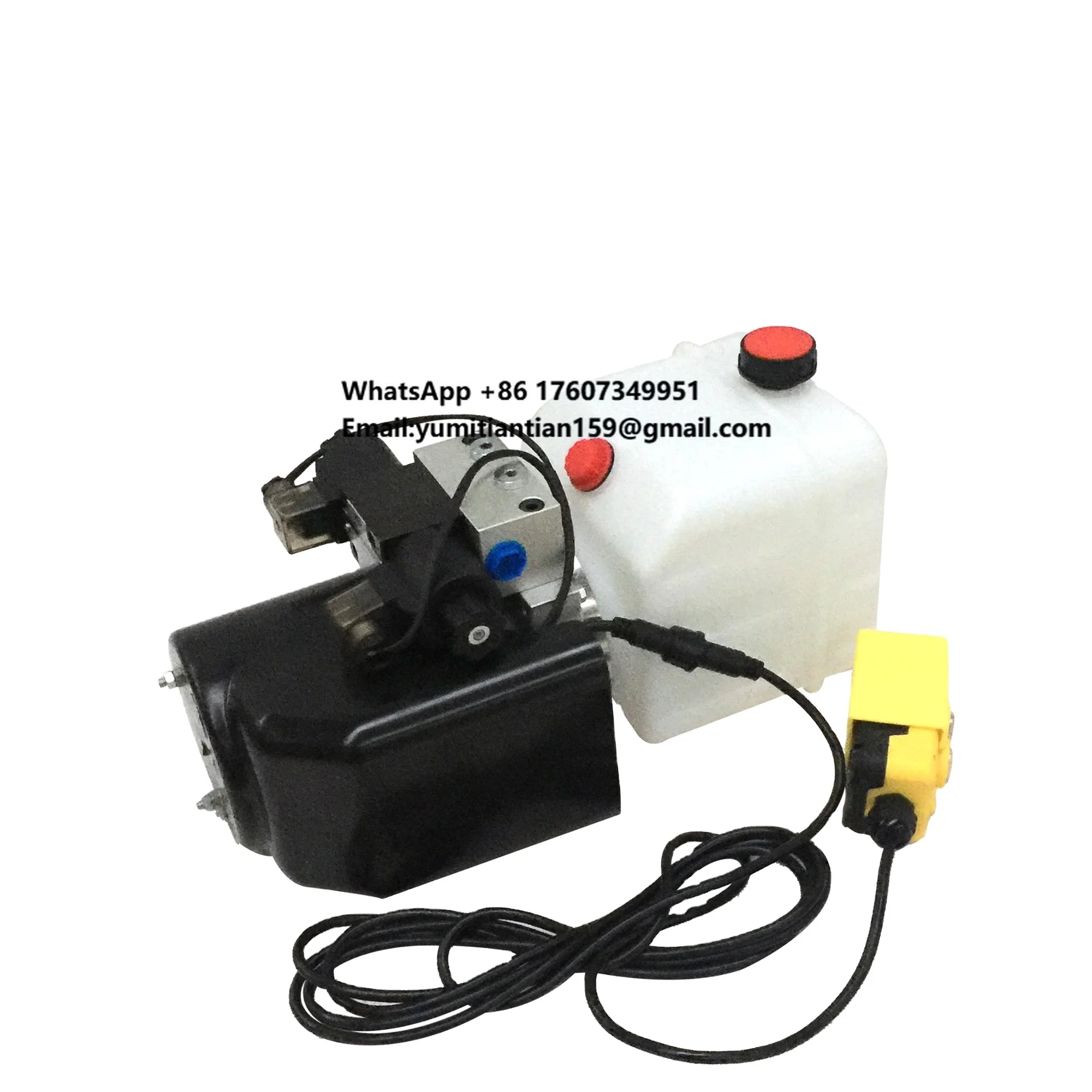 

Boqun 12V 10 Quart Plastic Reservoir Double Acting Electric Hydraulic Pump for Dump Trailers