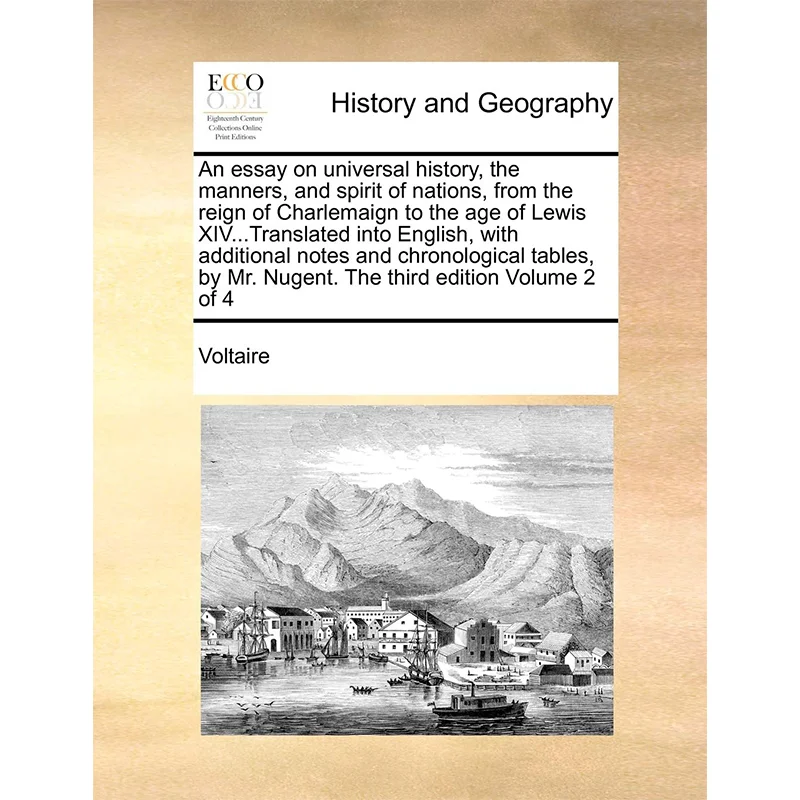 Nations From The Reign Of Charlemaign To The Age Of Lewis  V2 Voltaire Gale Ecco Print Editions 9781170990001 Book