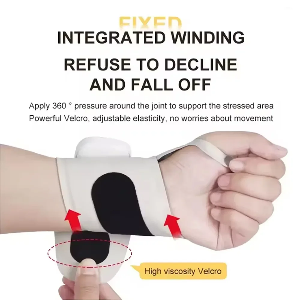 Electric Cordless Hand Wrist Massager USB Rechargeable Vibration Compression Tenosynovitis Carpal Tunnel Pain And Fatigue Relief